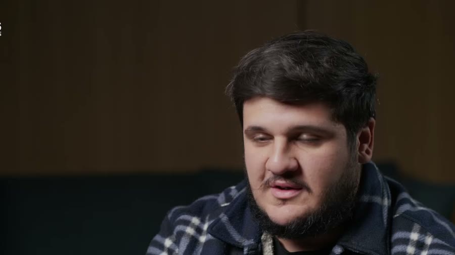 Still from the film with Mohamed Alqasir